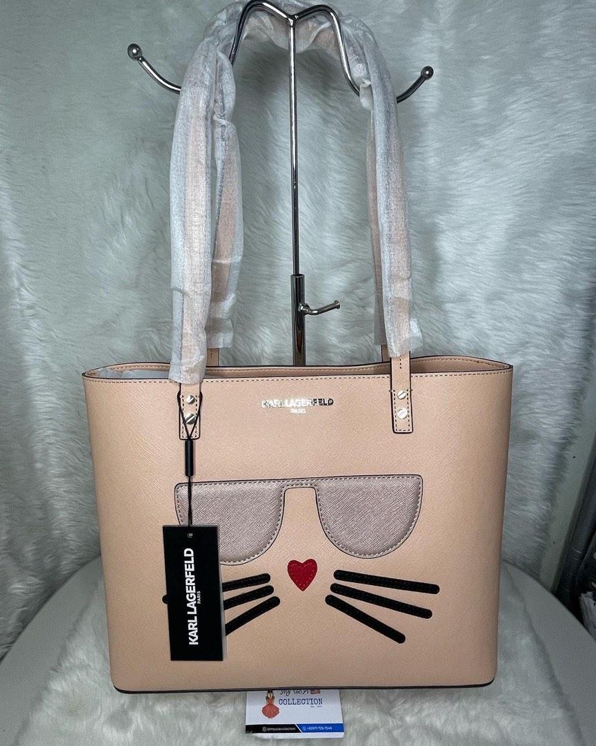 Karl Lagerfeld Paris Maybelle Leather Tote Bag, Women's Fashion, Bags