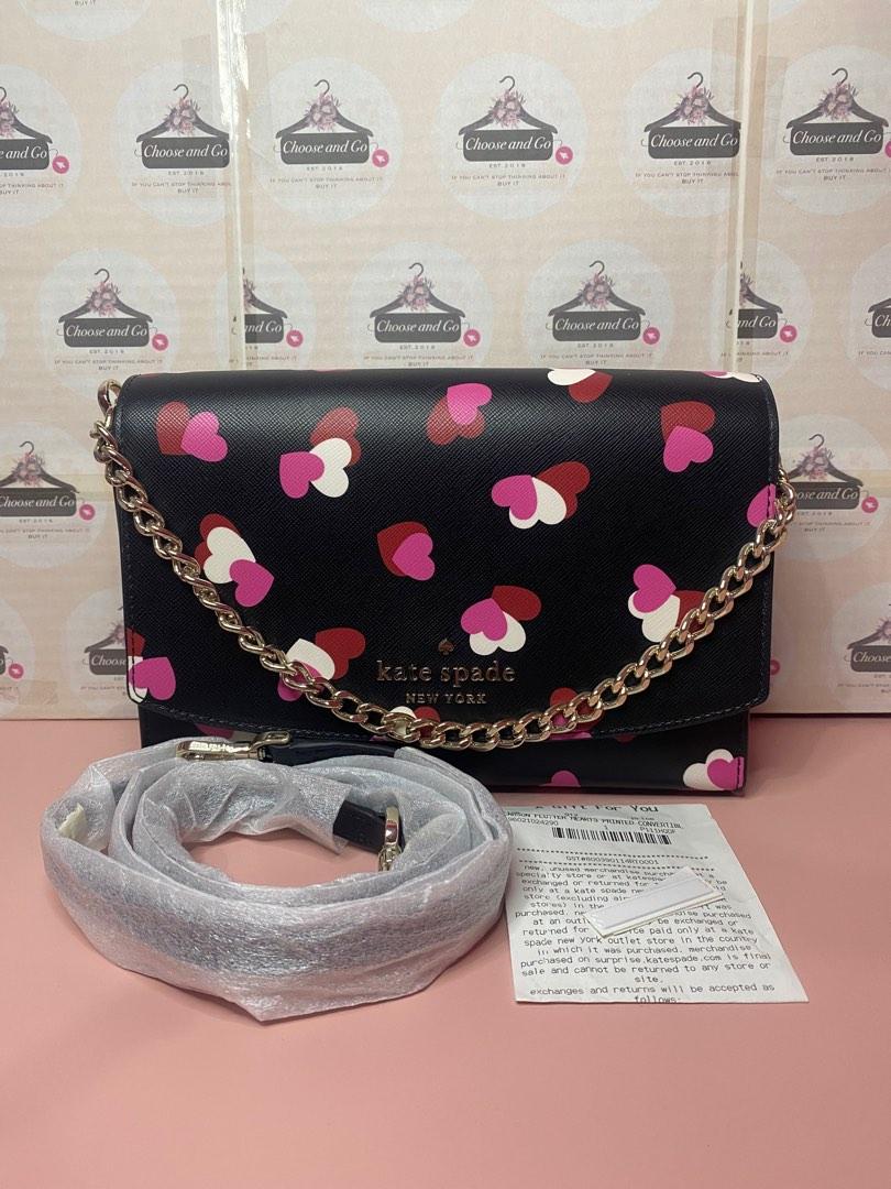 Kate Spade Carson Flutter Hearts Printed Crossbody Bag & Purse