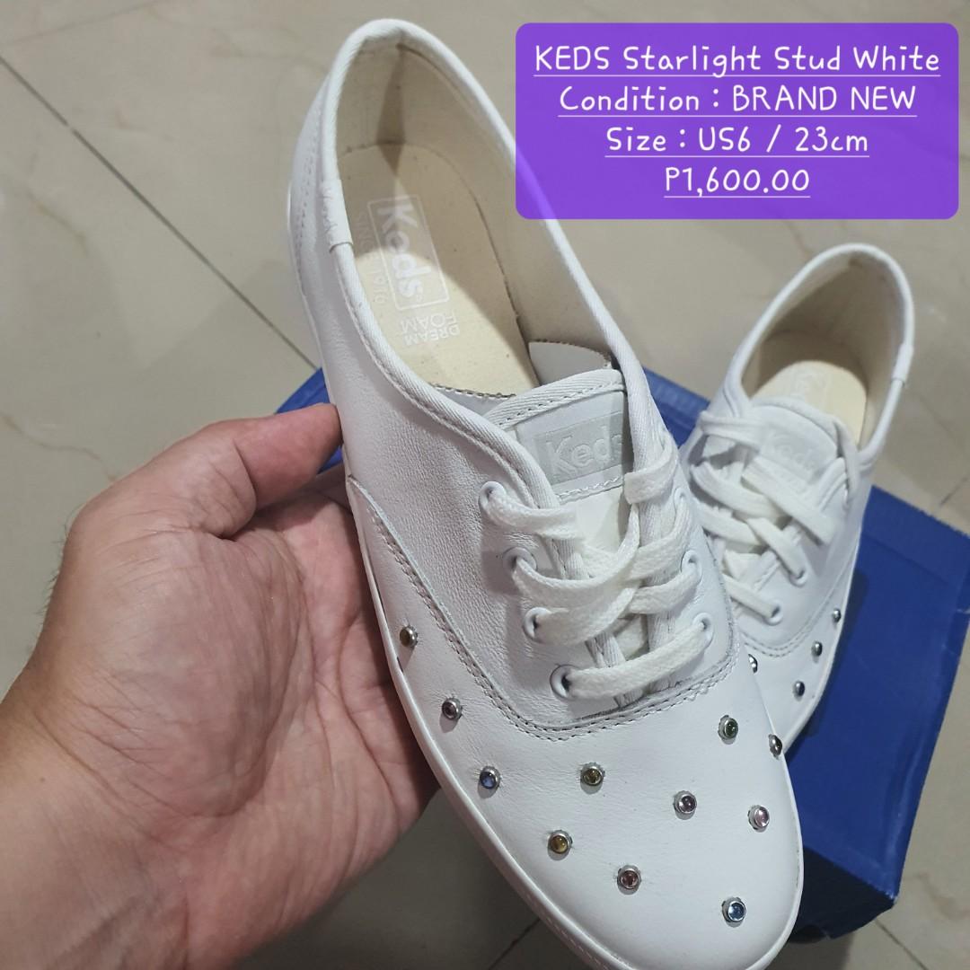 KEDS Starlight Stud White (Size : US6 / 23cm), Women's Fashion, Footwear,  Sneakers on Carousell