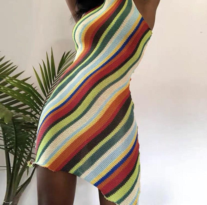 Rainbow bodycon on sale