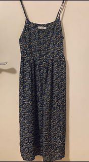 韓國藍色花卉連身裙64240750793346110