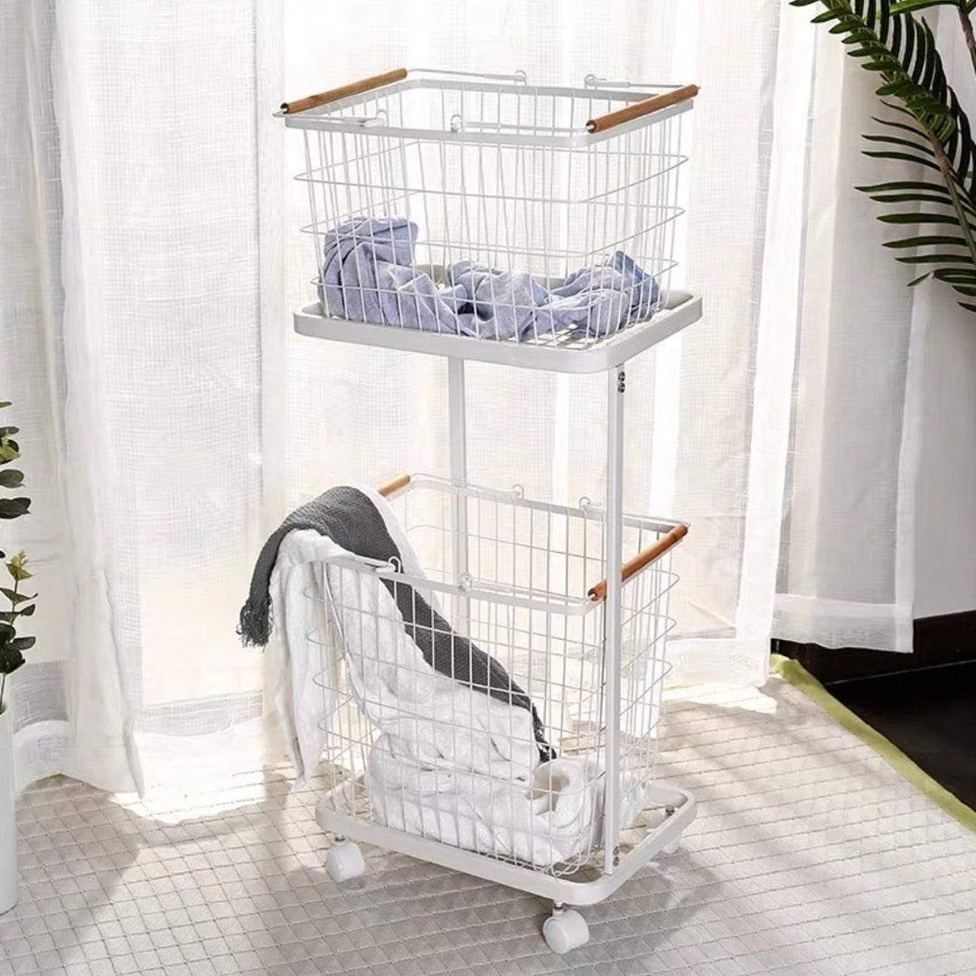 Laundry Baskets 2 tier, Furniture & Home Living, Home Improvement