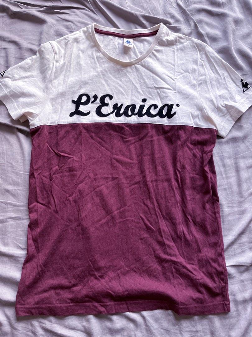 Le coq sportif x Eroica maroon purple tee