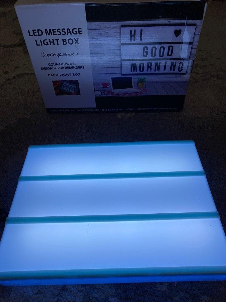 LED Message Light Box, Furniture & Home Living, Home Improvement