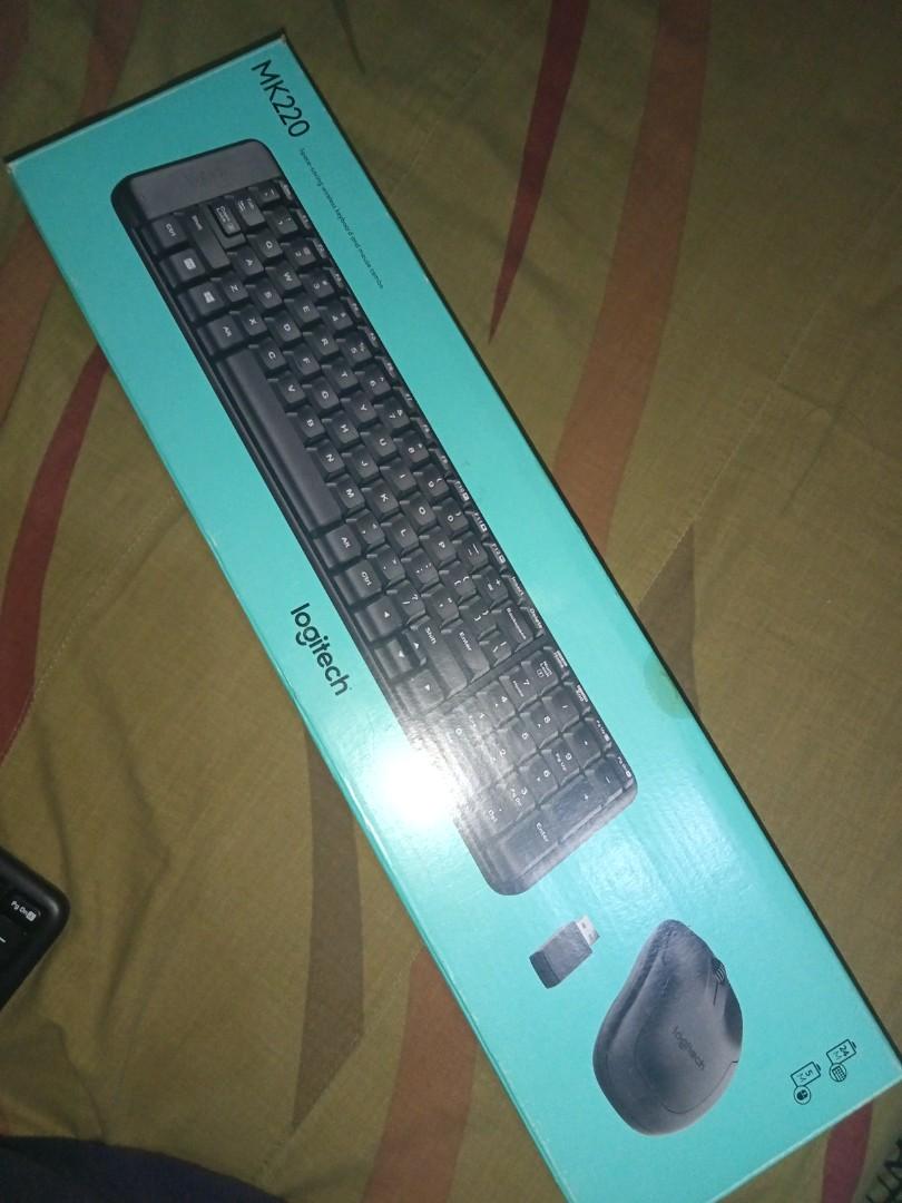 LOGITECH WIRELESS keyboard and mouse bluetooth (MK220), Computers