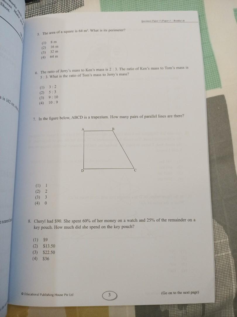 Math PSLE Practice epapers, Hobbies & Toys, Books & Magazines ...