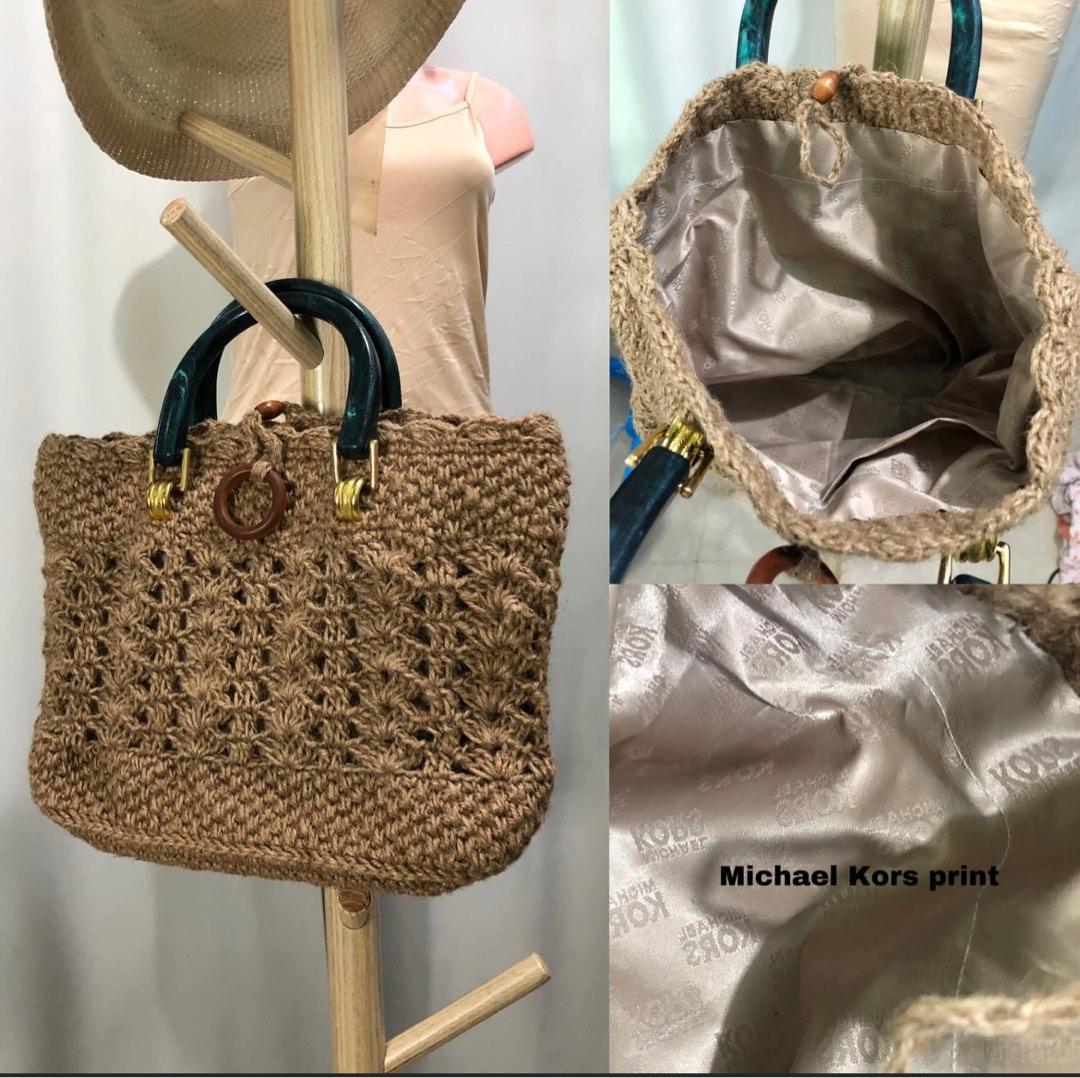 Michael Kors Rattan beach Bag