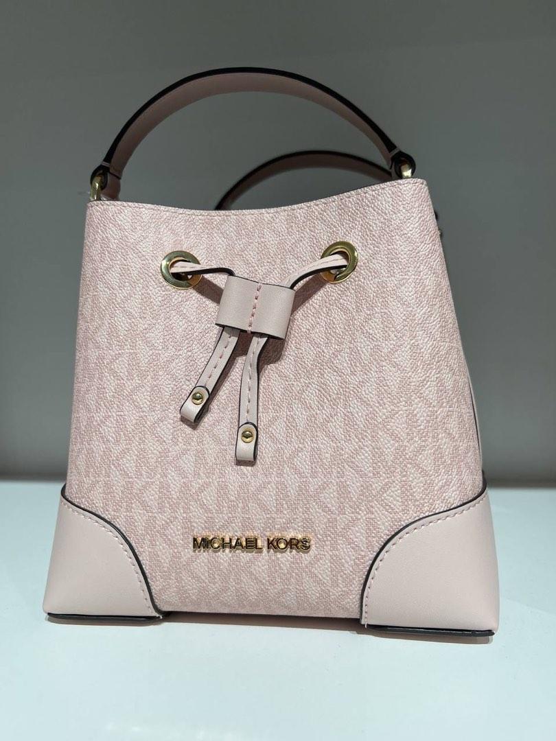 Michael Kors, Bags, Michael Kors 35f2gm9mb Mercer Small Bucket Drawstring  Crossbodydk Powder Blush