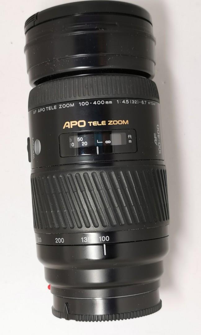 Minolta 100-400mm f4.5-6.7 APO AF lens, 攝影器材, 鏡頭及裝備