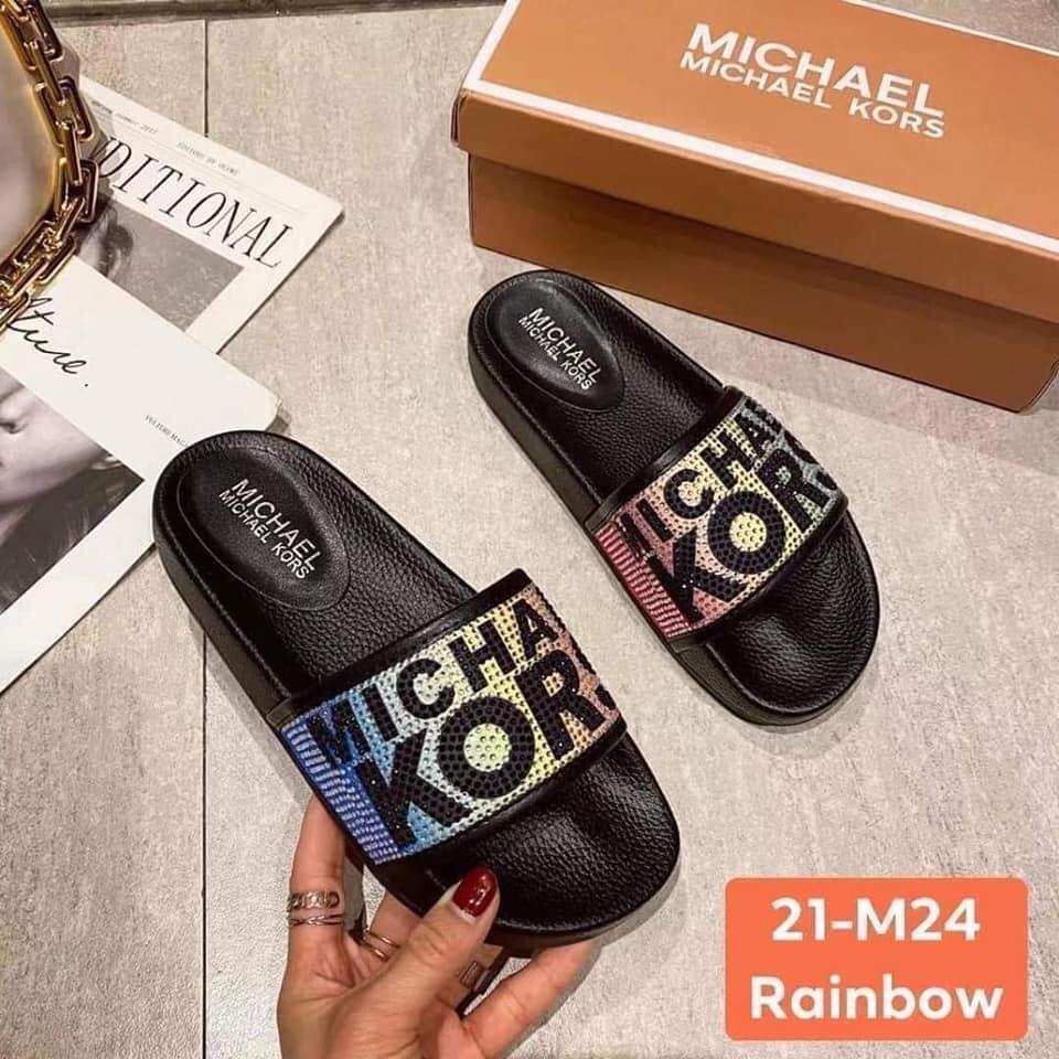 Mk rhinestone slides discount