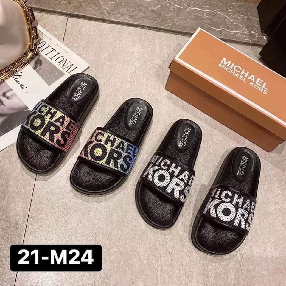 Michael kors sales rhinestone slides