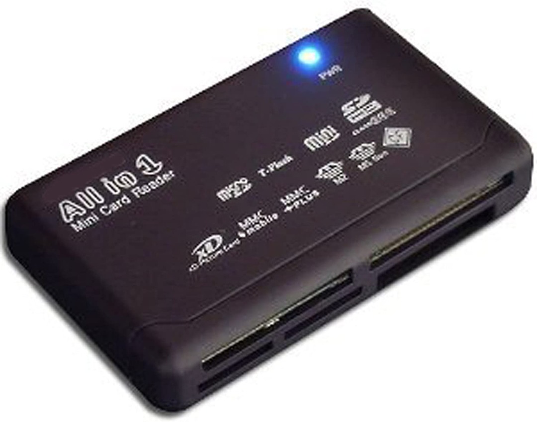 Multi Card Memory Reader Writer - All in 1 for SD SDHC Mini Micro M2 MMC XD  CF - USB 2.0 Digital Camera High Speed Data Transfer - PC and Mac  Compatible,