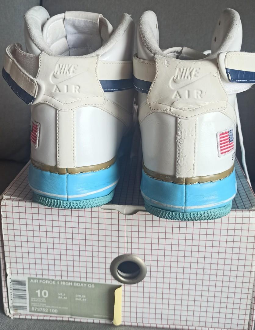 Nike air force 1 on sale high bday qs presidential white