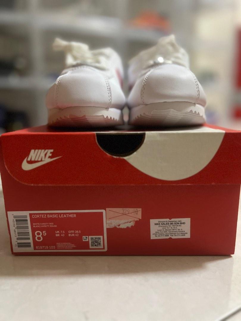 Nike cortez leather rouge sales