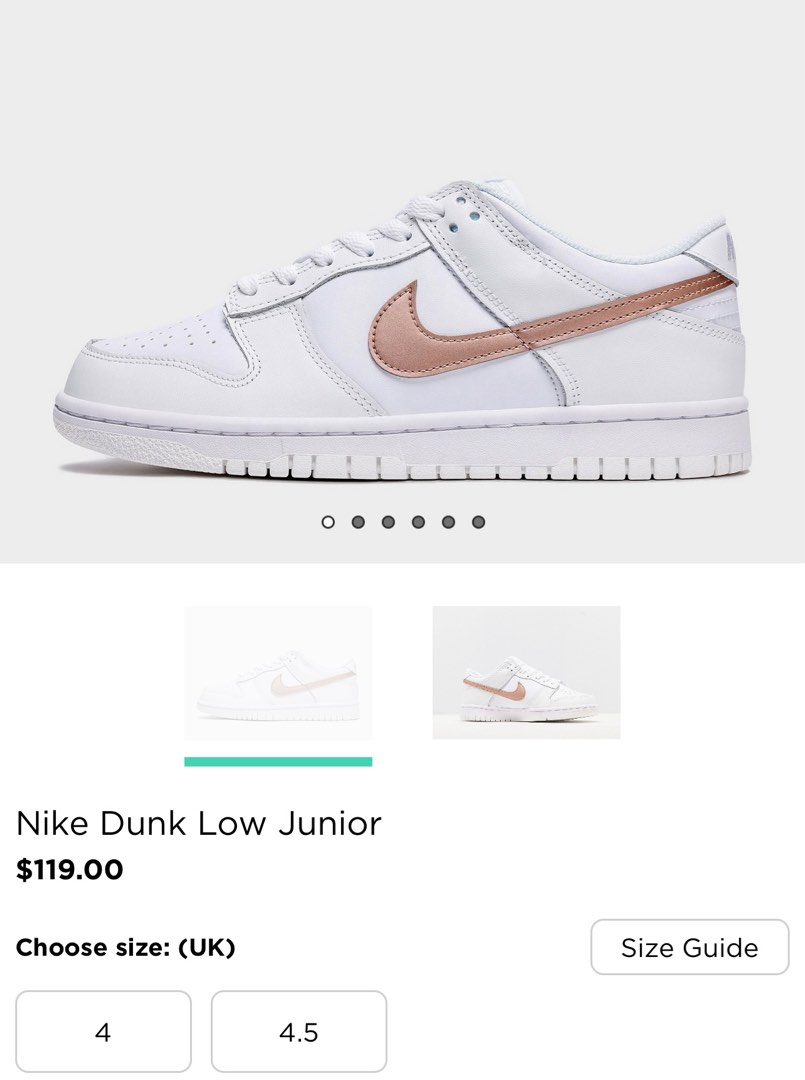 junior nike dunk low