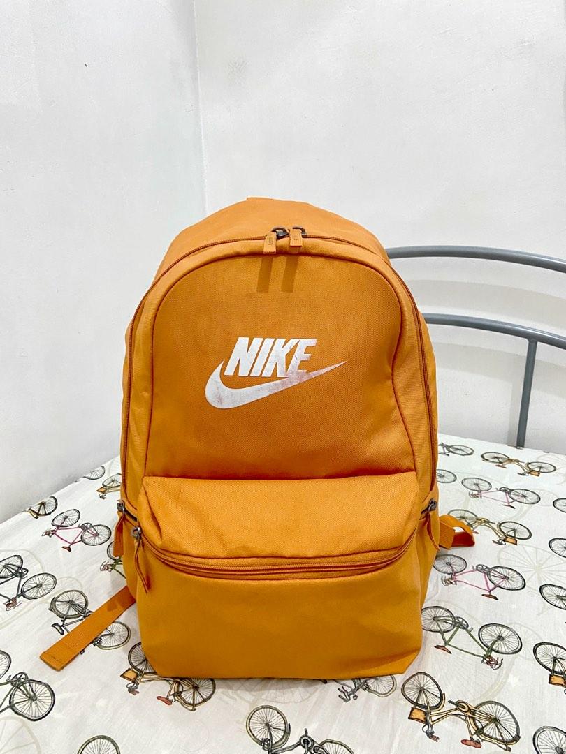 Orange nike bookbag hot sale