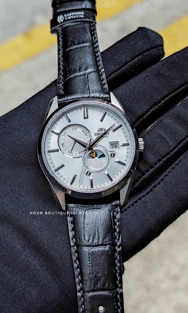 Orient bambino sales sun and moon