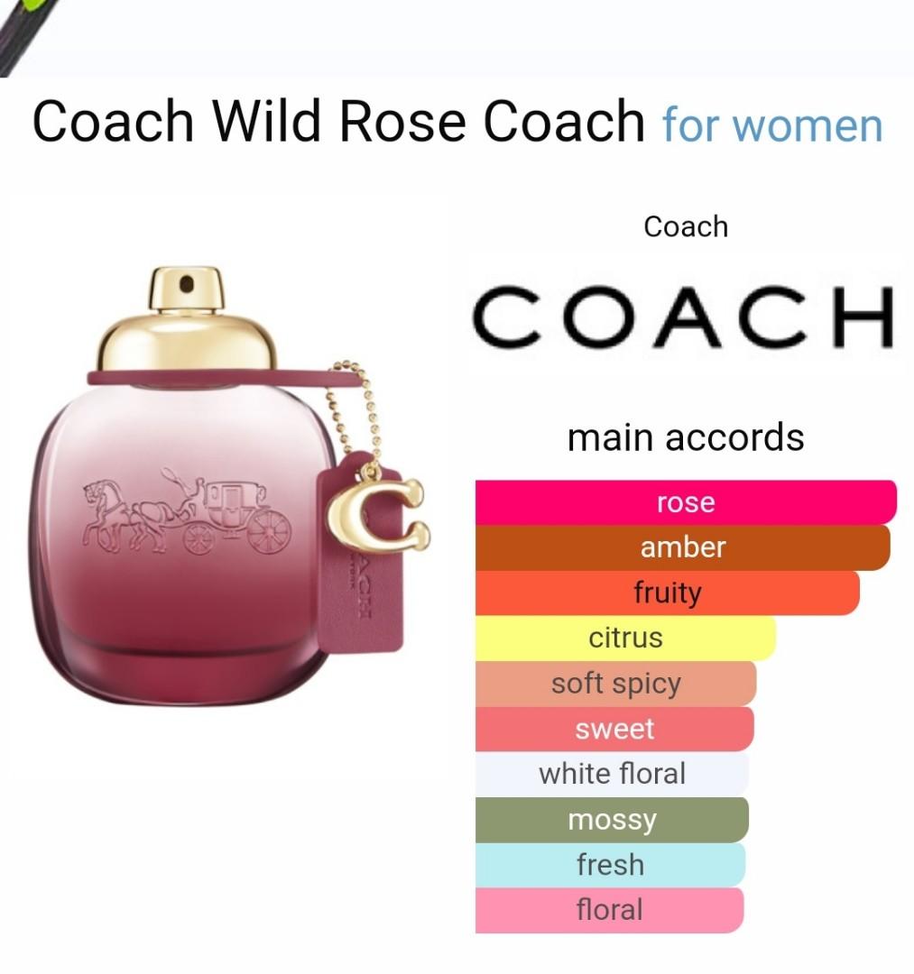 ORIGINAL Coach Wild Rose 90ML EDP Perfume, Beauty & Personal Care, Fragrance  & Deodorants on Carousell