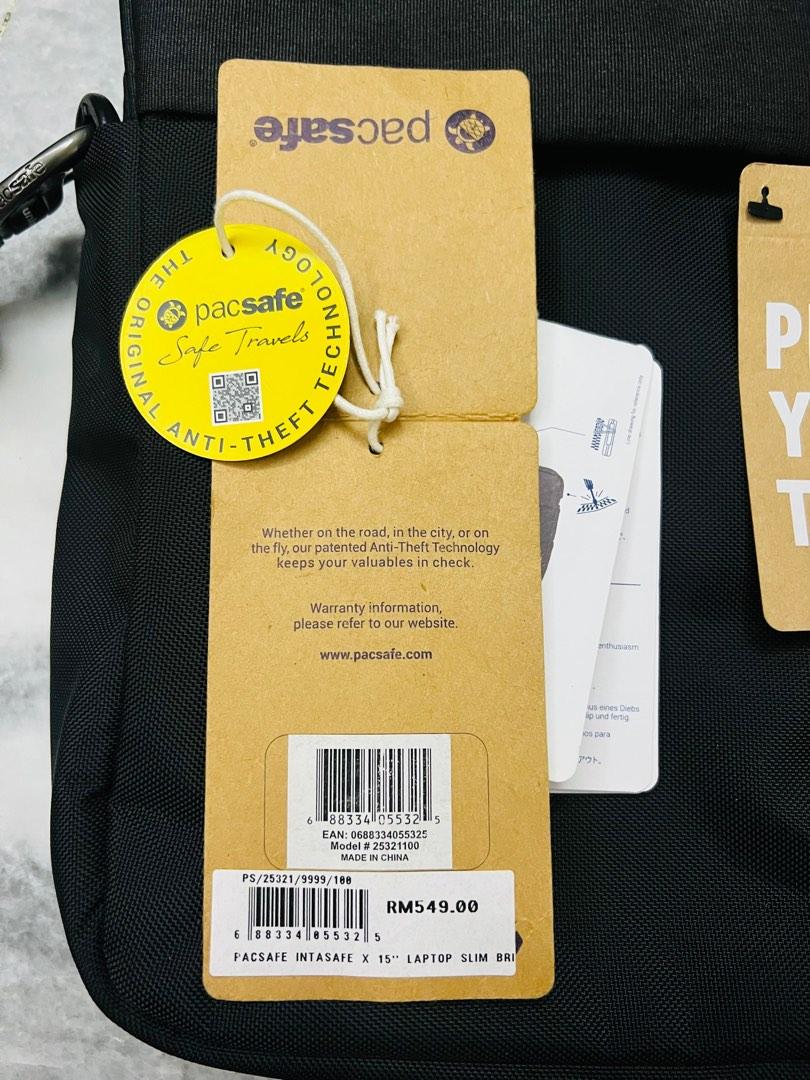 PACSAFE laptop bag, Computers & Tech, Parts & Accessories, Laptop Bags