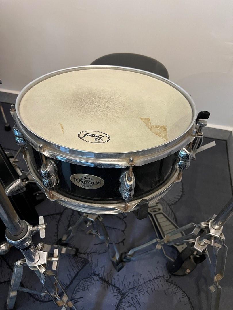 Pearl Target Drum Set (with Stool), Hobbies & Toys, Music & Media