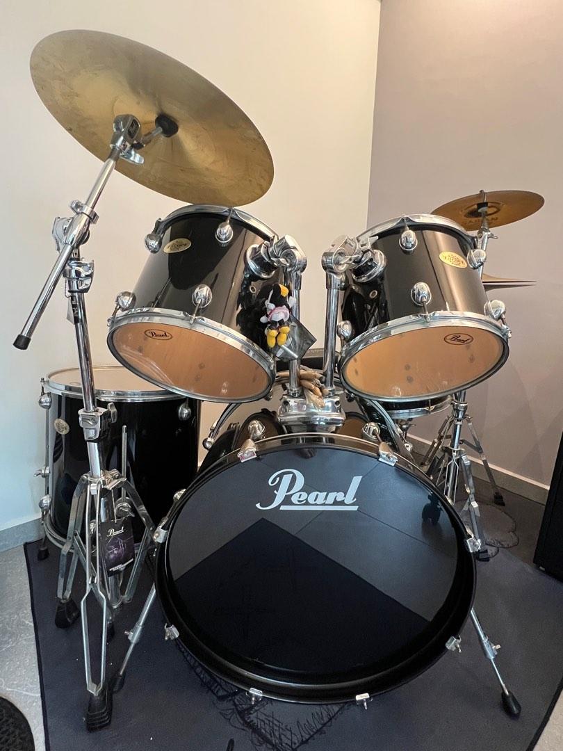 Pearl Target Drum Set (with Stool), Hobbies & Toys, Music & Media