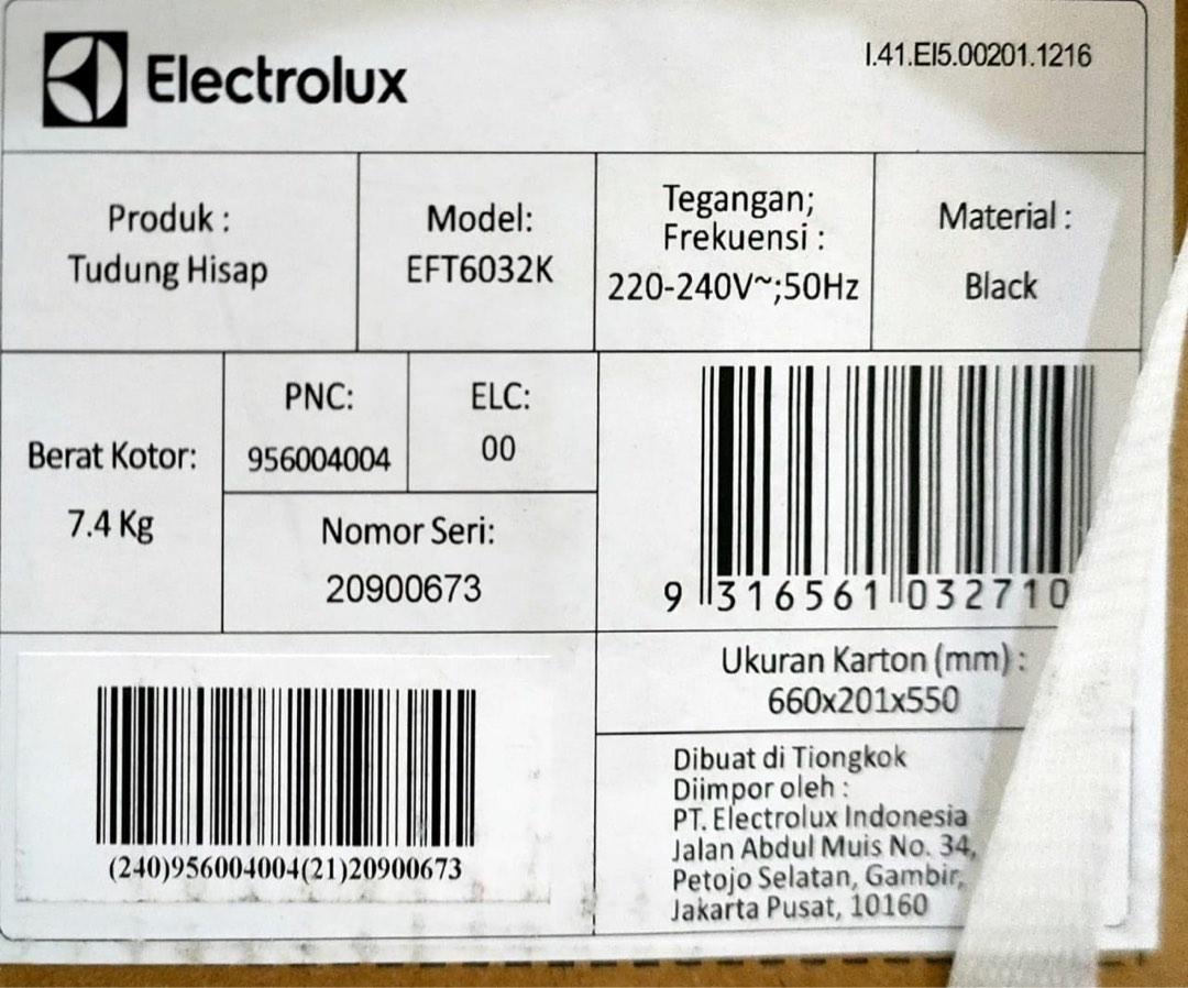 Penghisap asap Electrolux
