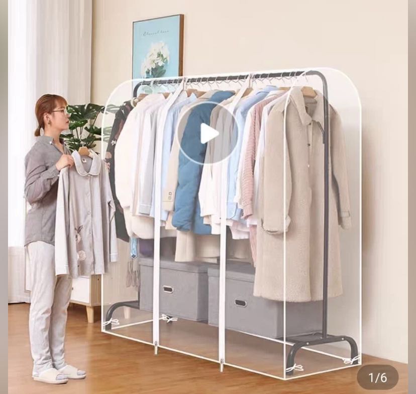 Plastic cover for clothes rack, Furniture & Home Living, Home