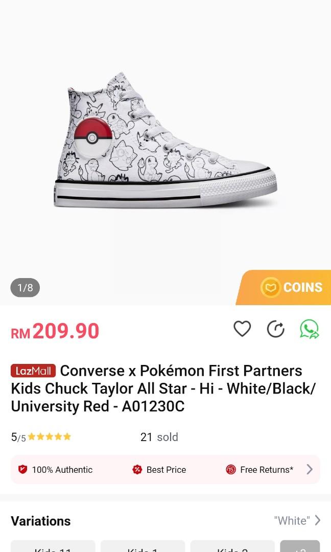 Pok mon High cut converse UK2.5 Women s Fashion Footwear