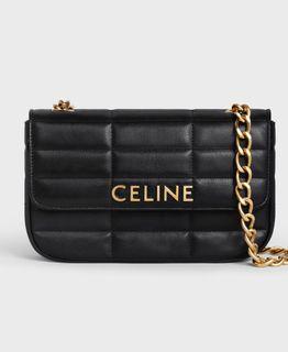 (Pre-order) CELINE SHOULDER BAG IN QUILTED GOATSKIN-BLACK