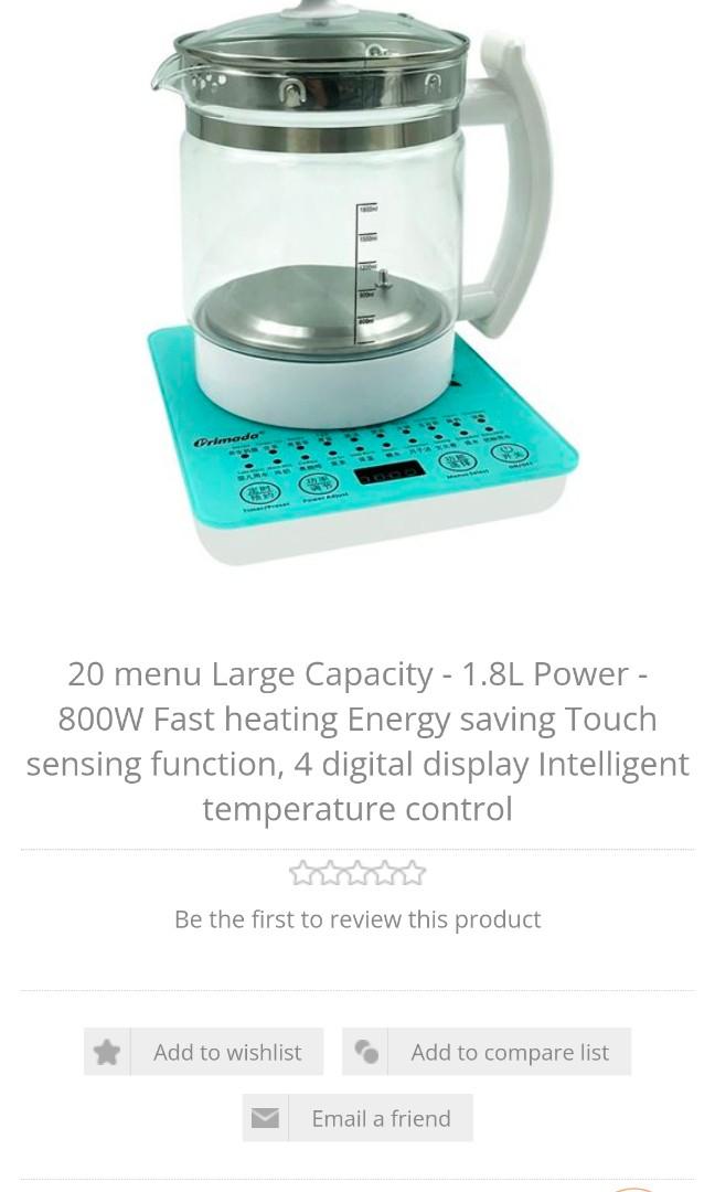 Primada multifunction sales electric kettle ps602