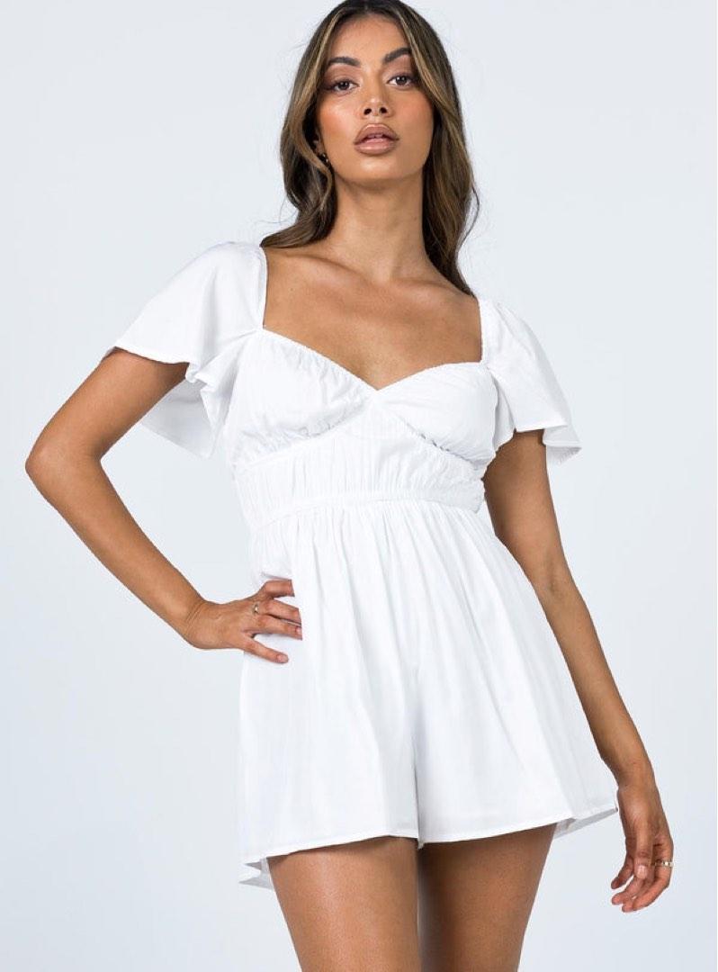 White playsuit shop princess polly