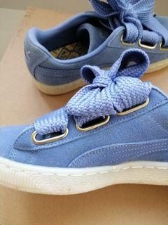 Puma blue suede sneakers
