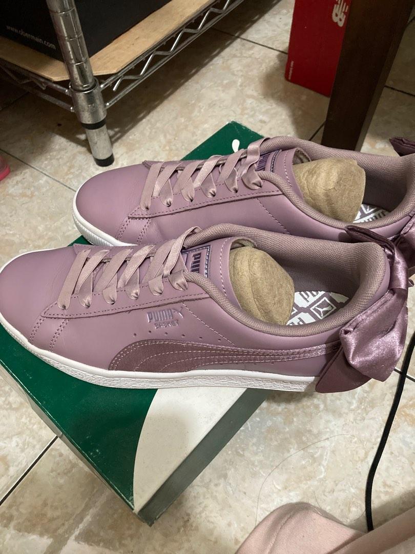 Puma Women Basket Bow Satin Fesyen Wanita Sepatu di Carousell