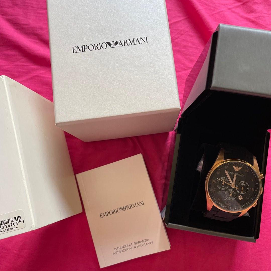 AUTHENTIC emporio Armani rose gold watch, Luxury, Watches on Carousell