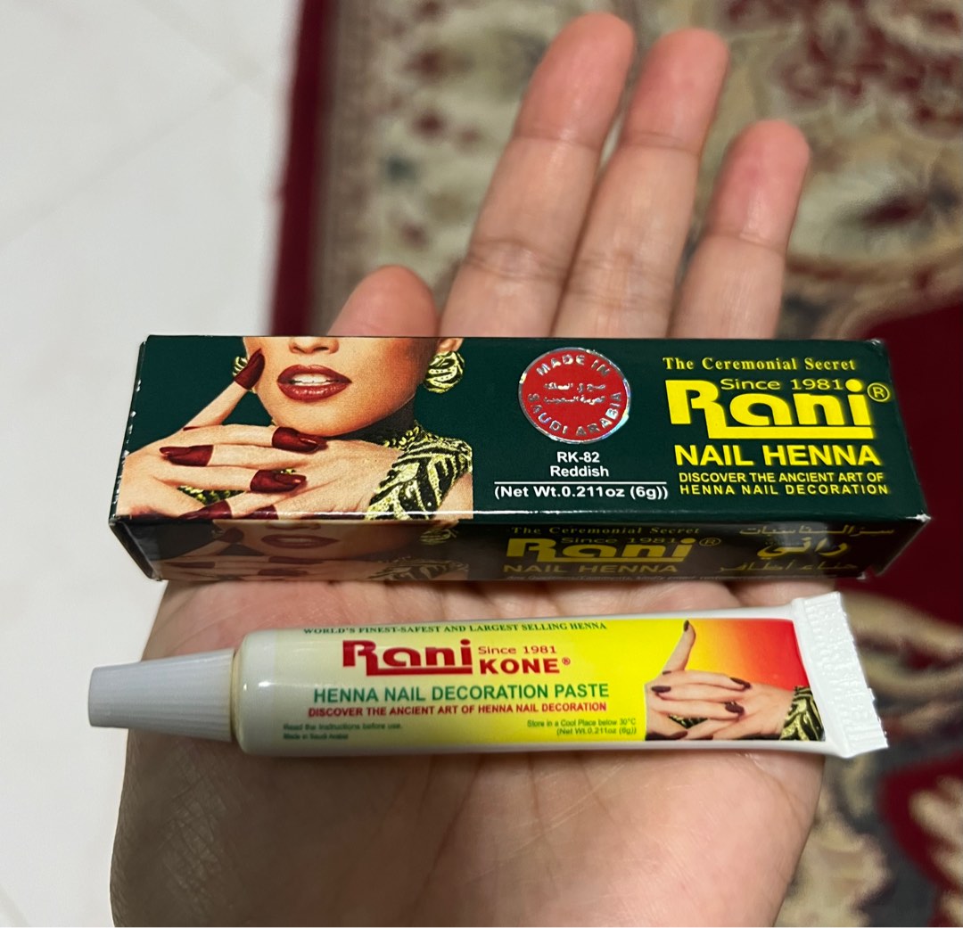 Jual Dijual pacar kuku rani henna original 12 pcs//pacar kuku nail henna 1l  di Seller INDAH JAYA STORES - Jelambar-4, Kota Jakarta Barat | Blibli