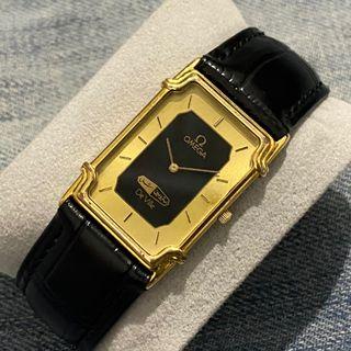 Rare Omega De Ville Art Deco-ish Style Swiss Made Wristwatch