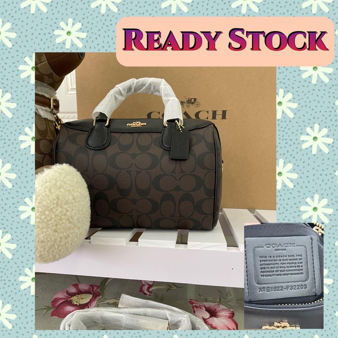 READY STOCK AUTHENTIC COACH F32203 32203 Bennett crossbody sling bag handbag monogram brown black classic