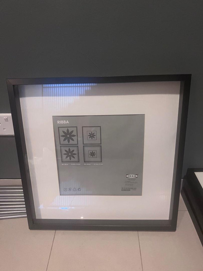 RIBBA Ikea Black Wood Picture Frames, Furniture & Home Living, Home ...
