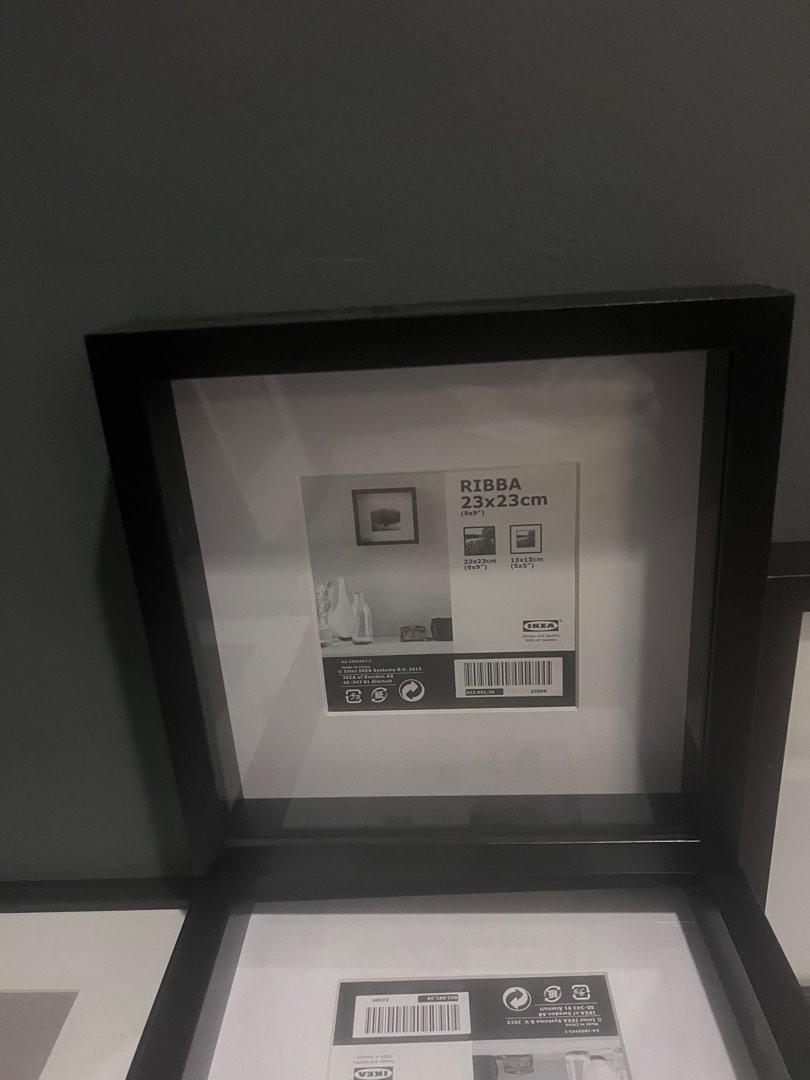 RIBBA Ikea Black Wood Picture Frames, Furniture & Home Living, Home