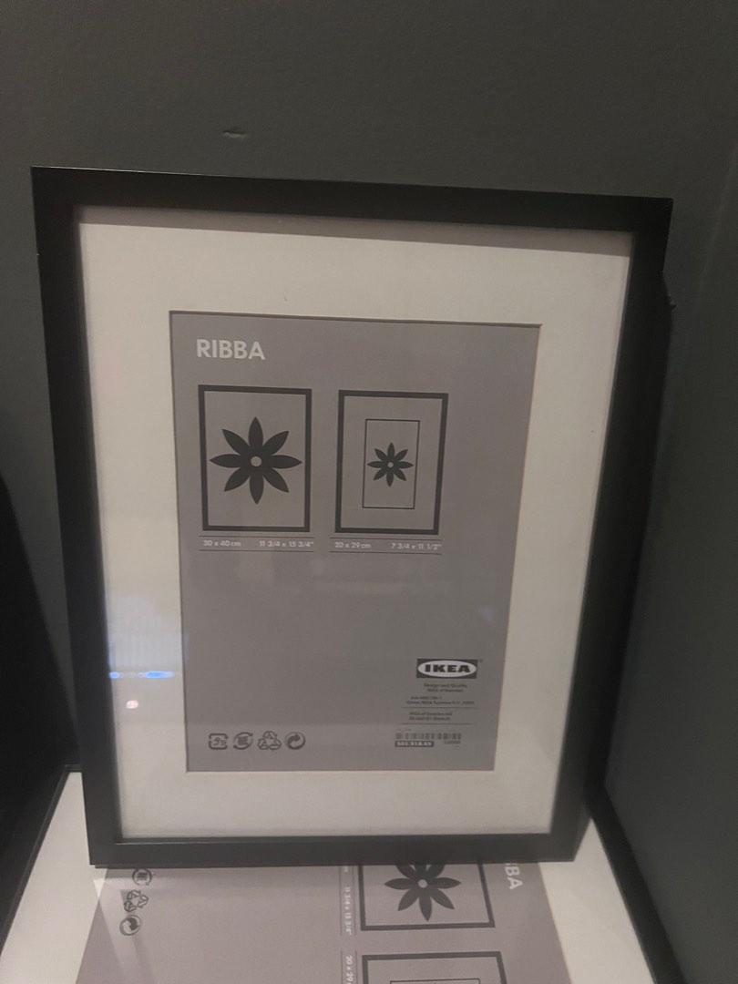RIBBA Ikea Black Wood Picture Frames, Furniture & Home Living, Home
