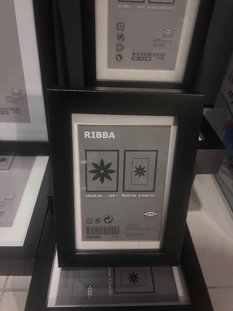 RIBBA Ikea Black Wood Picture Frames, Furniture & Home Living, Home ...