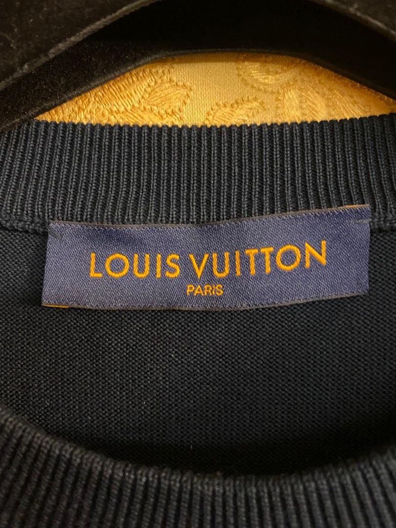 Louis Vuitton INTARSIA JACQUARD DUCK SHORT-SLEEVED CREWNECK – shoeslevele