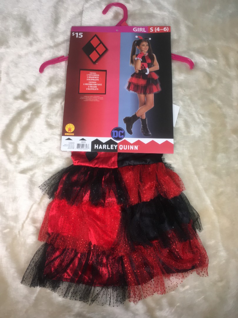 Rubies DC Harley Quinn Costume Woman Size Small 46, Babies & Kids
