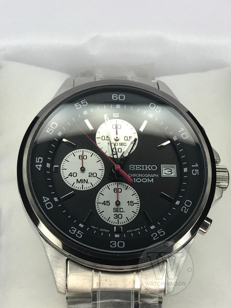 Seiko Quartz Chronograph Gents Watch SKS483P1 case width 44mm