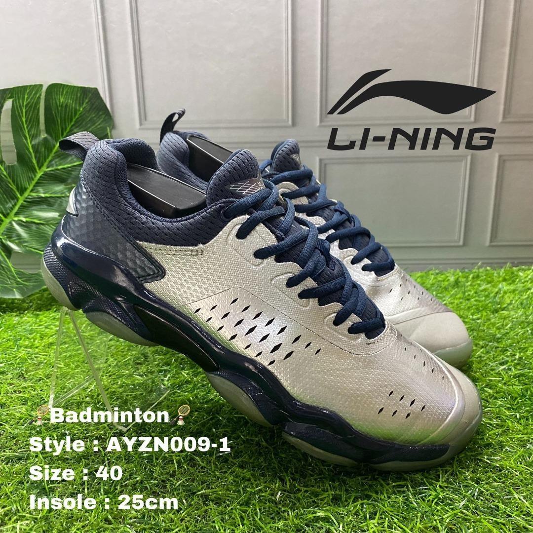 Sepatu Badminton AYZN009-1 Li-Ning Sonic Boom Silver Size 40 (25cm), Olah Raga, Perlengkapan Olahraga Lainnya di Carousell