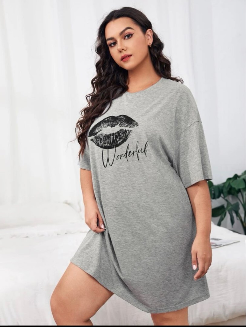 SHEIN PLUS SIZE SHIRT DRESS, Women's Fashion, Dresses u0026 Sets, Dresses on  Carousell