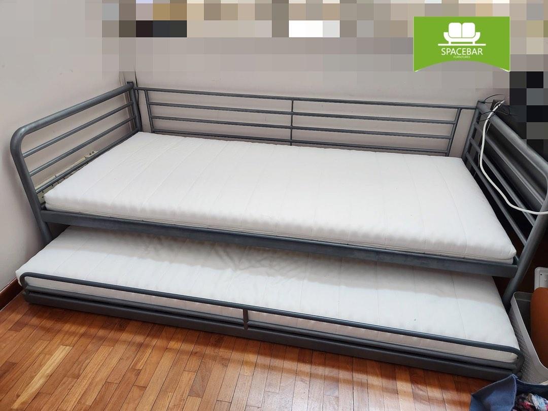 Single Pull Out Bed Set, Furniture & Home Living, Furniture, Bed Frames