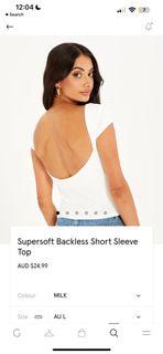 Size M Glassons Backless Top