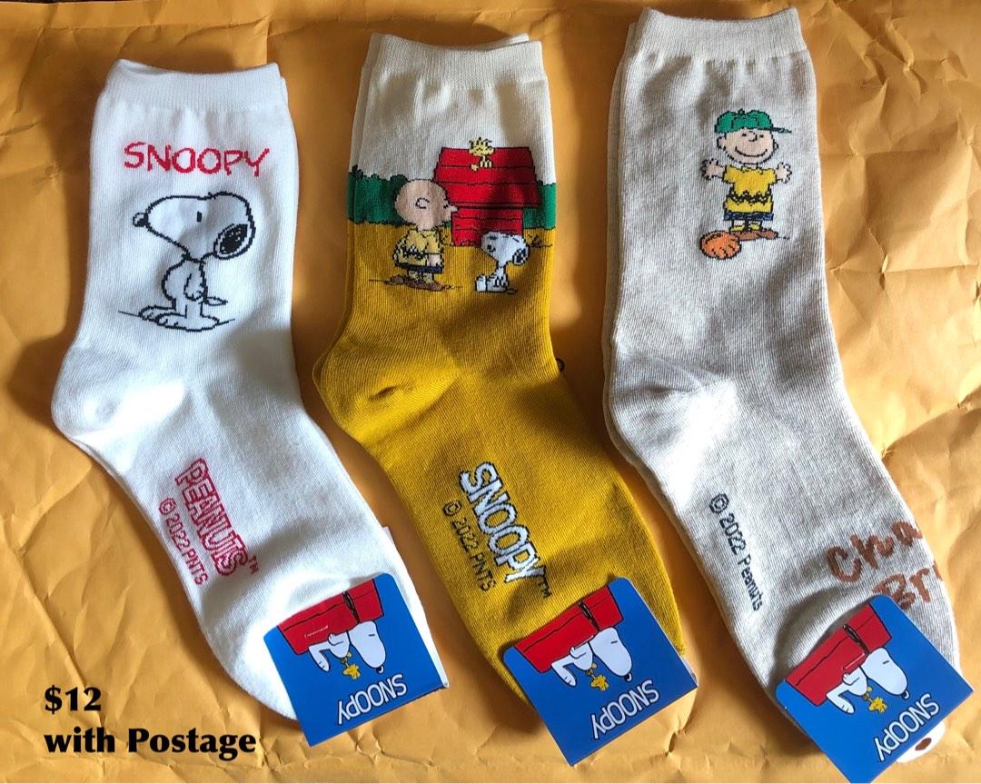 Snoopy Peanuts Gang & Moomin Socks, Women's Fashion, Watches ...