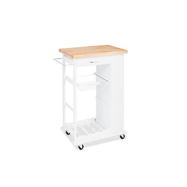 Sohl Furniture Kitchen Trolley WUNKTB02 White, Furniture & Home